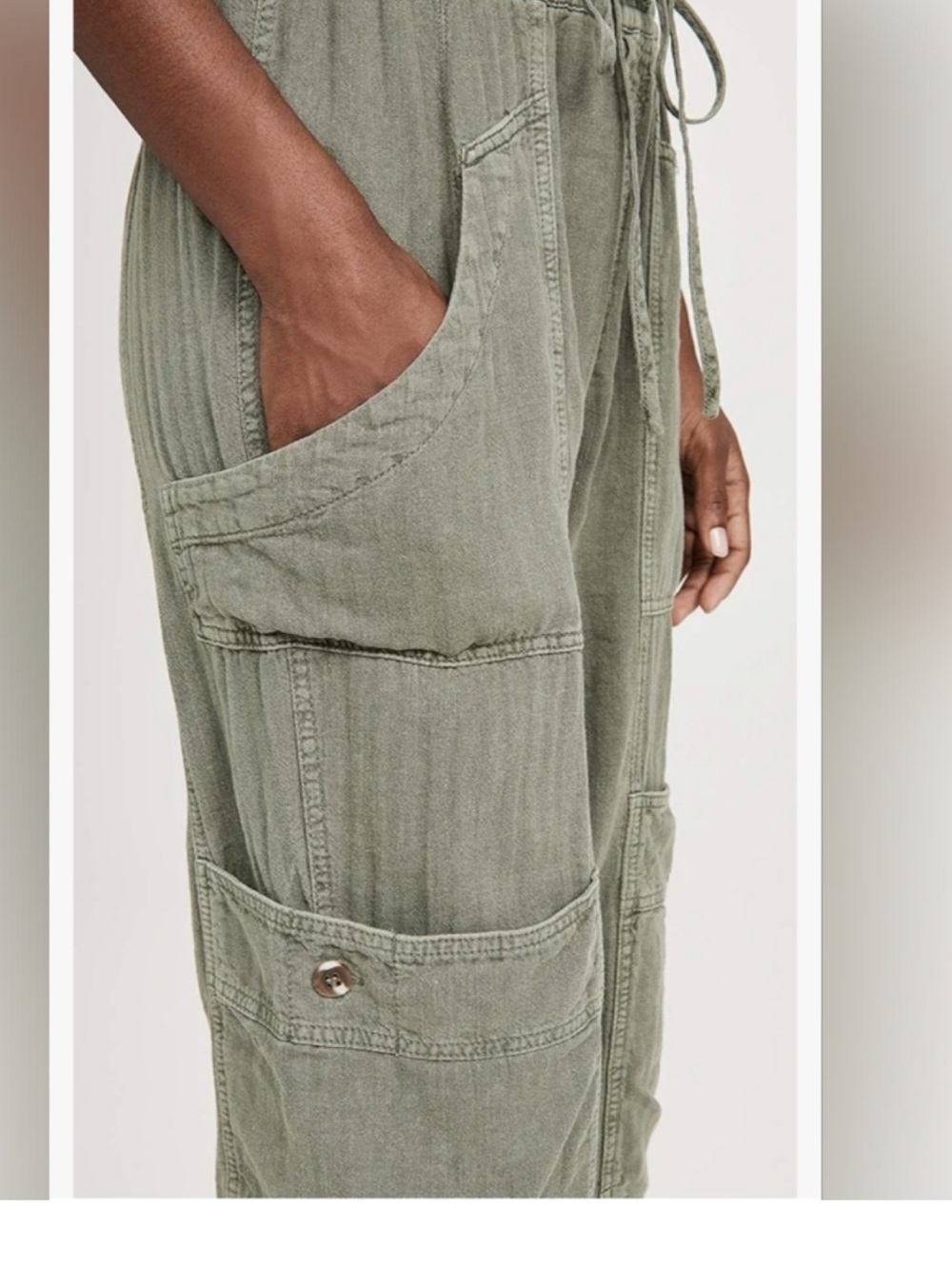 Free People Feelin Good Utility Pants Size Xl - Picture 8 of 10